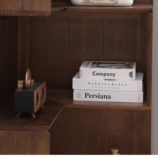 Julie Kyoto Display - Japanese Scandinavian Style Solid Wood Shelf for Home Decor, Books & Plants - Perfect for Living Room, Bedroom & Office Organization
