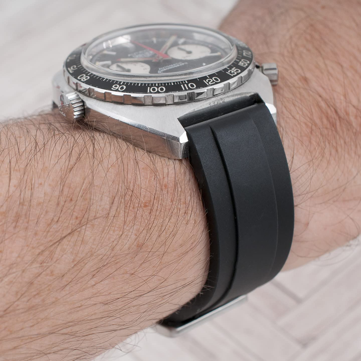 Quick Release FKM Rubber Watch Band - 20mm, 22mm, 24mm - Durable & Comfortable Strap for Men & Women - Perfect for Sports, Swimming & Everyday Wear