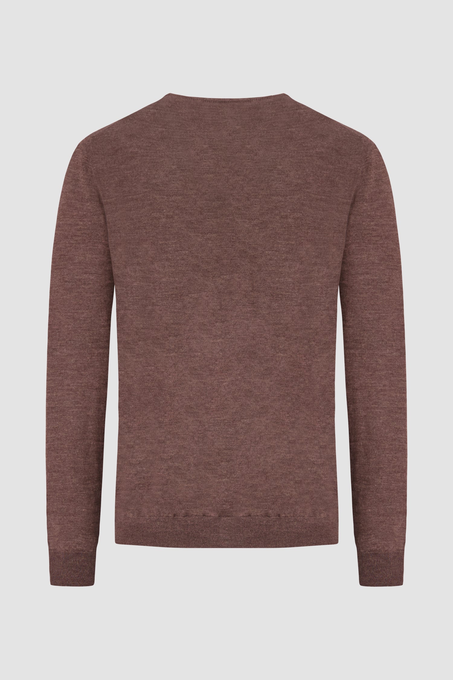 Barba Napoli Brown Round Neck Paricollo Sweater for Men - Soft Italian Wool Pullover for Fall & Winter - Casual Office Wear & Weekend Outfits
