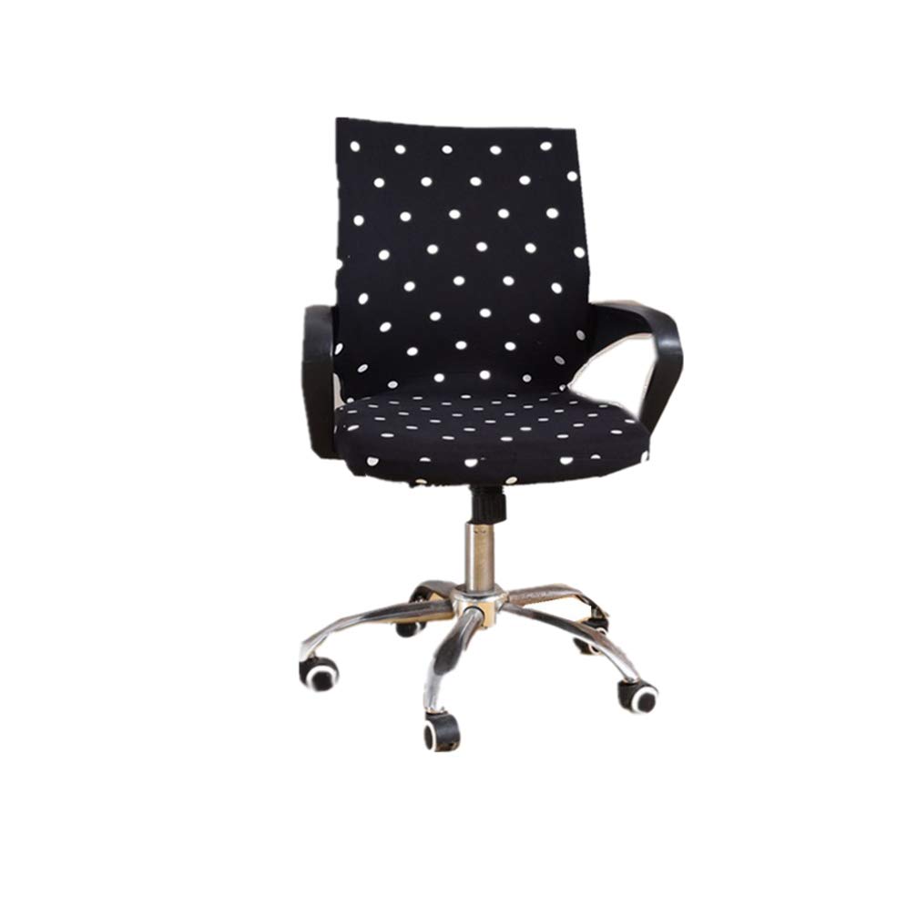VOSAREA Stretch Dot Pattern Office Chair Cover - Breathable Slipcover Protector for Desk Chairs, Home & Office Use, Easy to Install & Wash