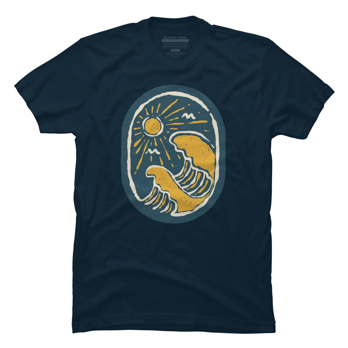 Quilimo Beauty Wave Graphic T-Shirt for Men | Soft Cotton Comfort Fit Tee | Perfect for Casual Wear, Street Style & Everyday Outfits