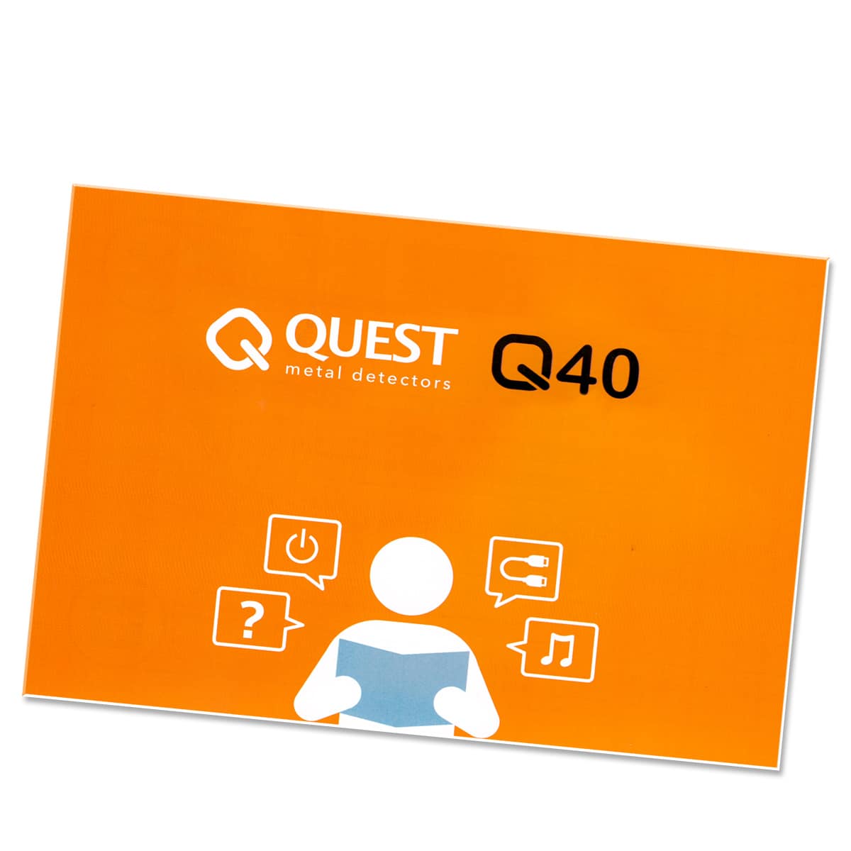 Quest Q40+ Professional Metal Detector with 2 Search Coils, Adjustable Hat, Wireless Headphone Pouch & Protective Cover - Perfect for Treasure Hunting, Beach Combing & Outdoor Adventures