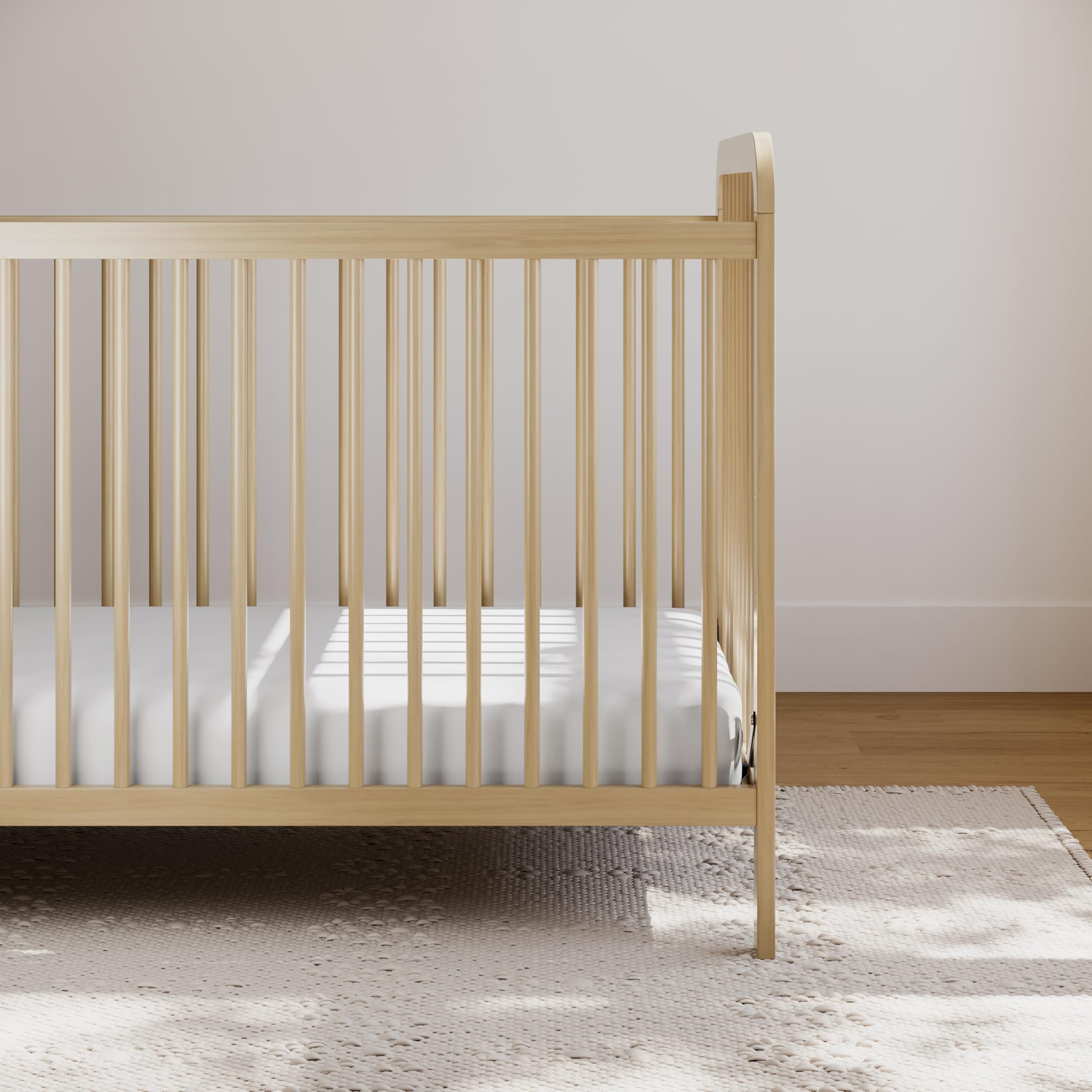Storkcraft Pasadena 3-in-1 Convertible Crib in Driftwood - GREENGUARD Gold Certified, Converts to Daybed & Toddler Bed, Fits Standard Full-Size Crib Mattress, Adjustable Mattress Height - Perfect for Nursery, Baby Room & Toddler Bedroom Transition