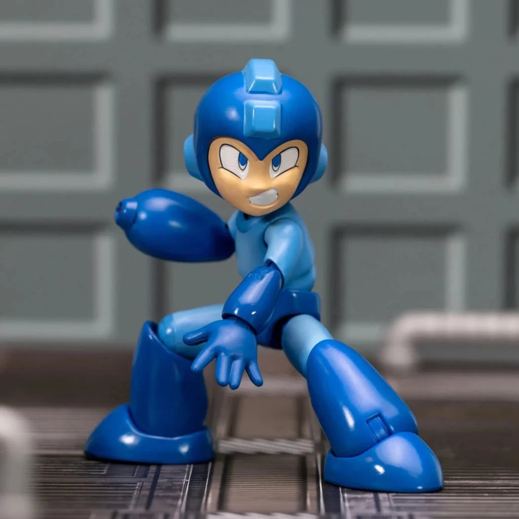 Mega Man 1:12 Scale Collectible Action Figure - Blue Bomber Video Game Character Model for Display, Cosplay & Gift Giving - Perfect for Anime Fans, Gamers & Collectors