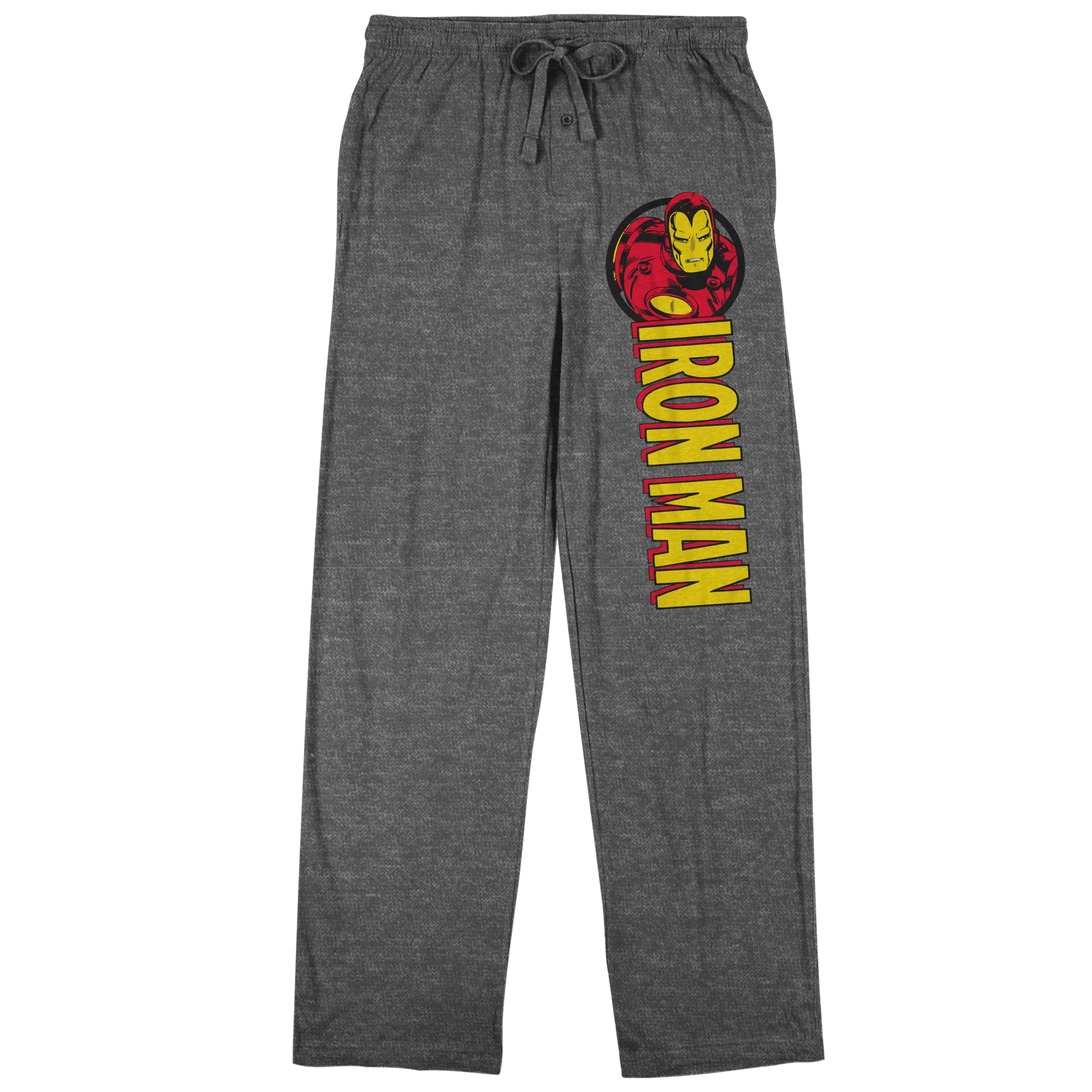Marvel Iron Man Sleep Pants for Men - Superhero Themed Lounge Pants & Sleepwear - Perfect for Movie Nights, Cosplay, and Relaxing at Home