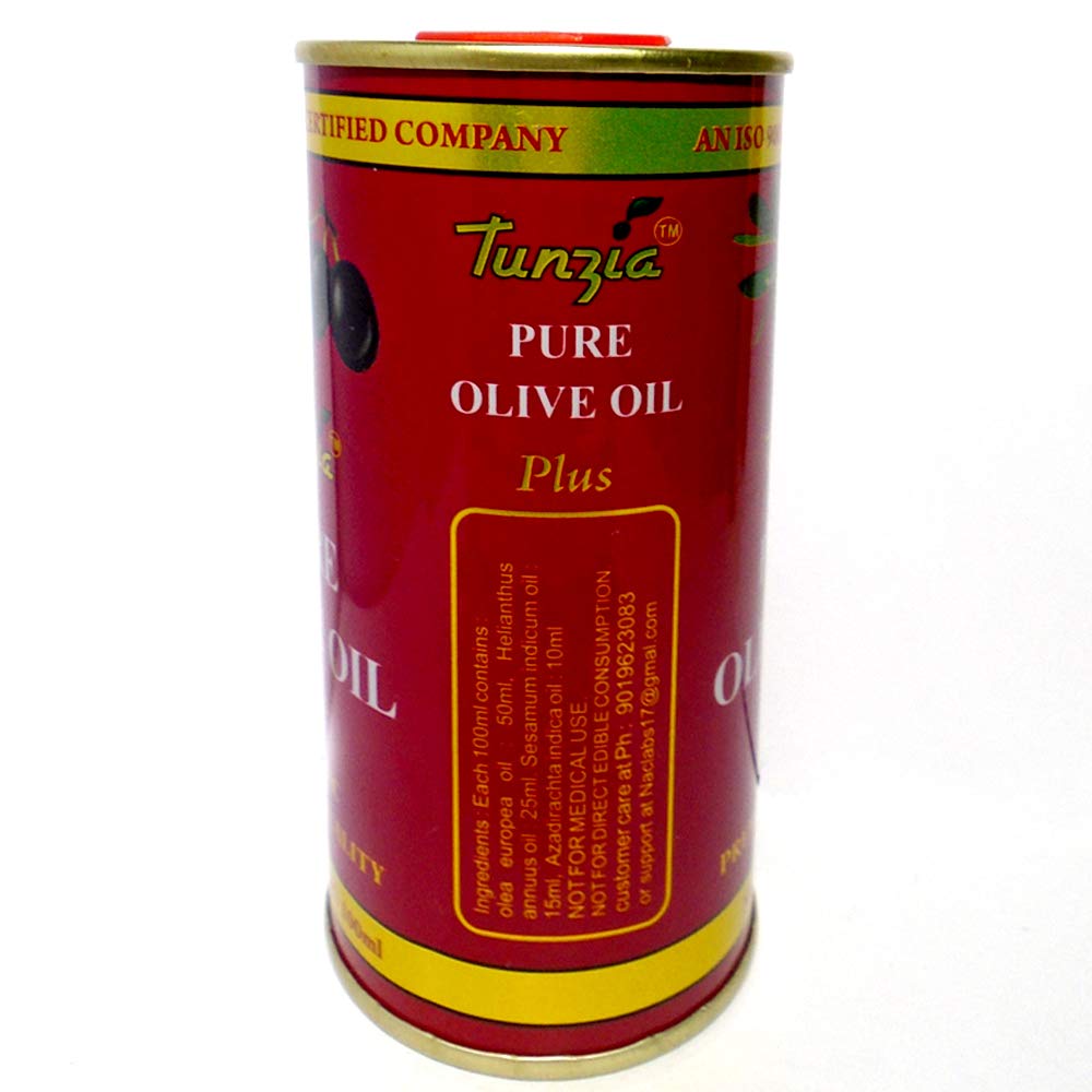 Premium TUNZIA Extra Virgin Olive Oil - 125ml (Pack of 4) - Cold Pressed, Rich in Antioxidants - Perfect for Cooking, Salad Dressing & Healthy Recipes