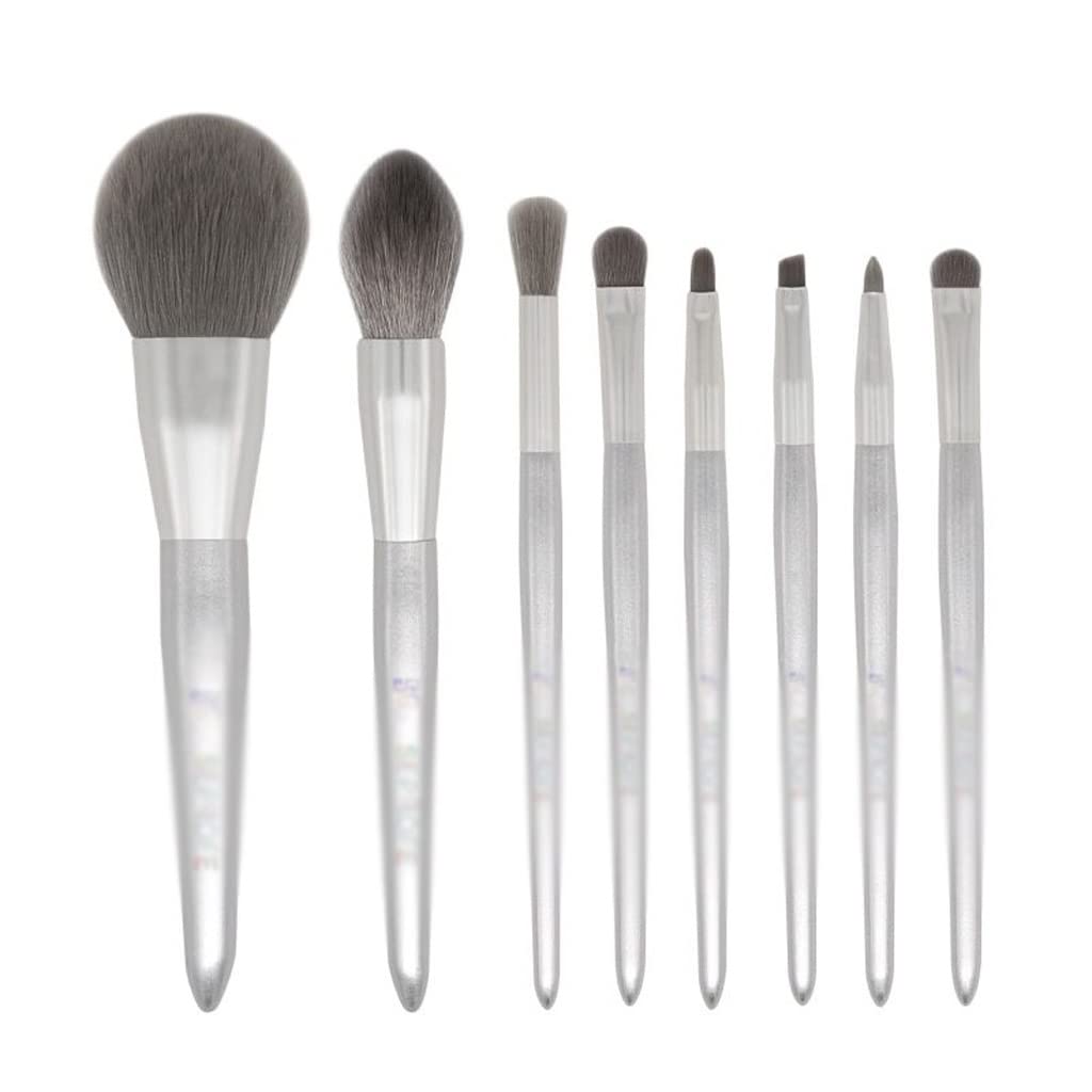 8-Piece Professional Makeup Brush Set - Foundation, Eyeshadow, Eyeliner, Powder, Lip & Nose Brushes for Flawless Makeup Application | Perfect for Daily Use, Travel & Professional Makeup Kits (Color: A)