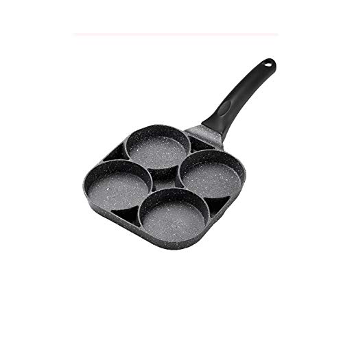 Non-Stick Hole Omelet Pan - Perfect for Burgers, Eggs, Ham & Pancakes - Oil-Free Breakfast Grill Wok - Ideal for Quick Meals, Camping & Family Cooking