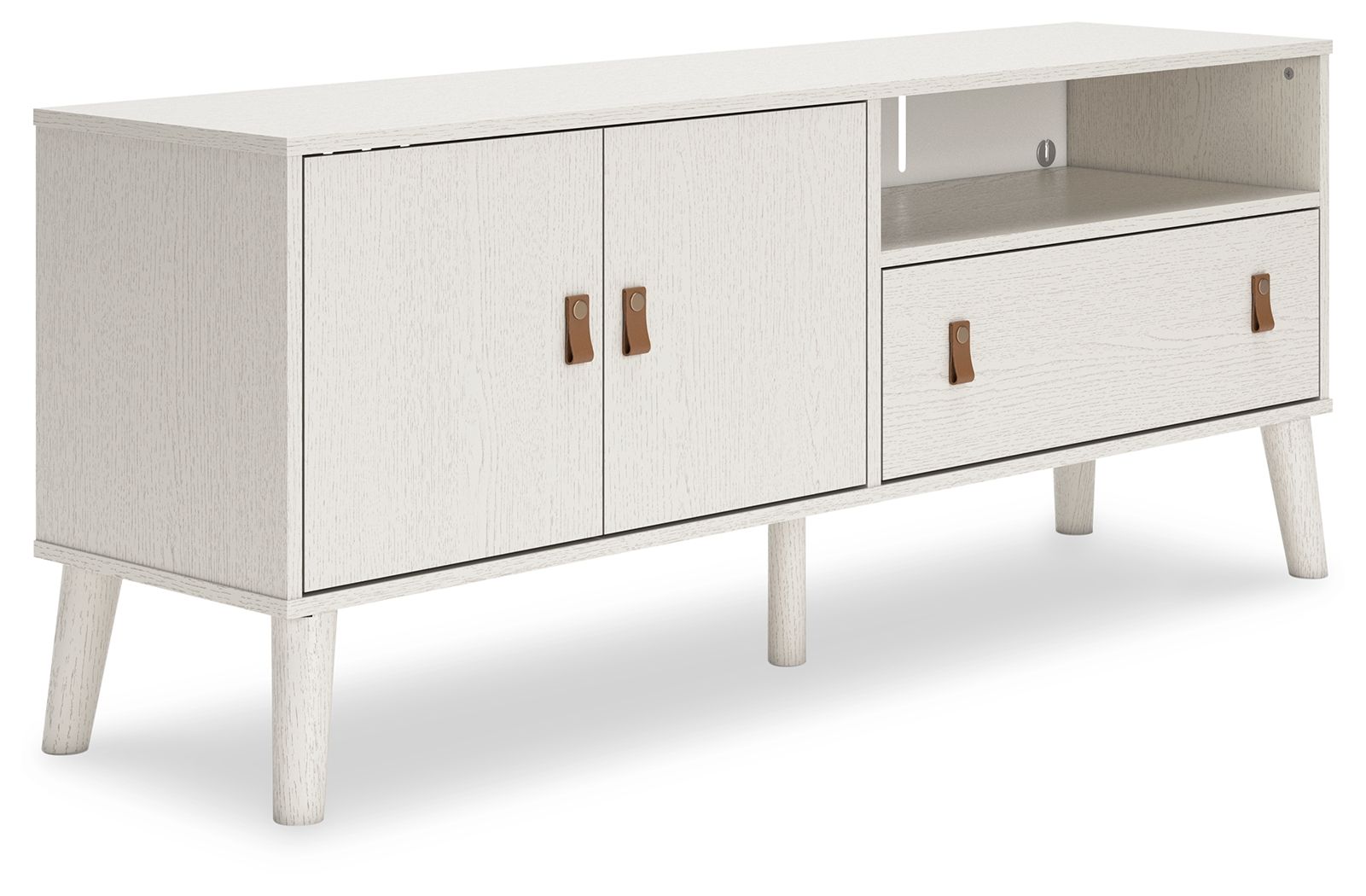 Aprilyn TV Stand for Living Room - Modern Entertainment Center with Storage Shelves for TV, Gaming Console & Media Devices - Perfect for Home Theater Setup