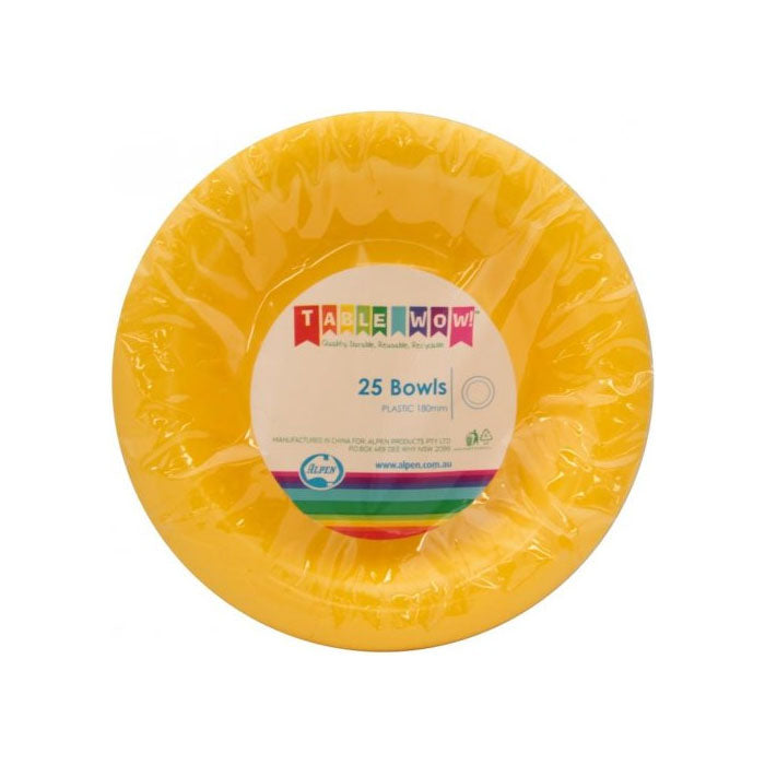 20-Pack Reusable Plastic Bowls - Durable, BPA-Free Food Storage Containers for Meal Prep, Picnics & Parties