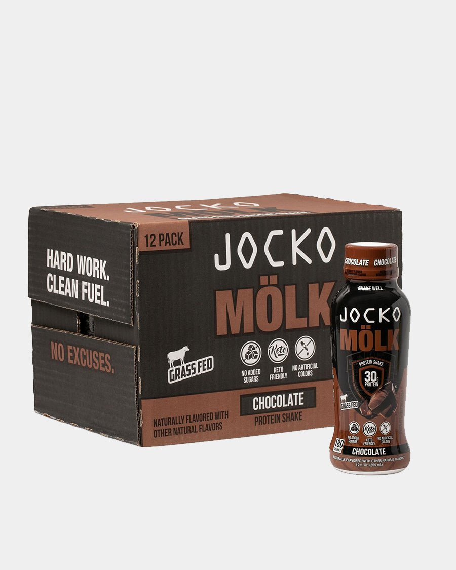 JOCKO Molk RTD Protein Shake - 25g Premium Whey Protein, Low Sugar, Keto Friendly - Perfect for Post-Workout Recovery, Muscle Building & On-the-Go Nutrition