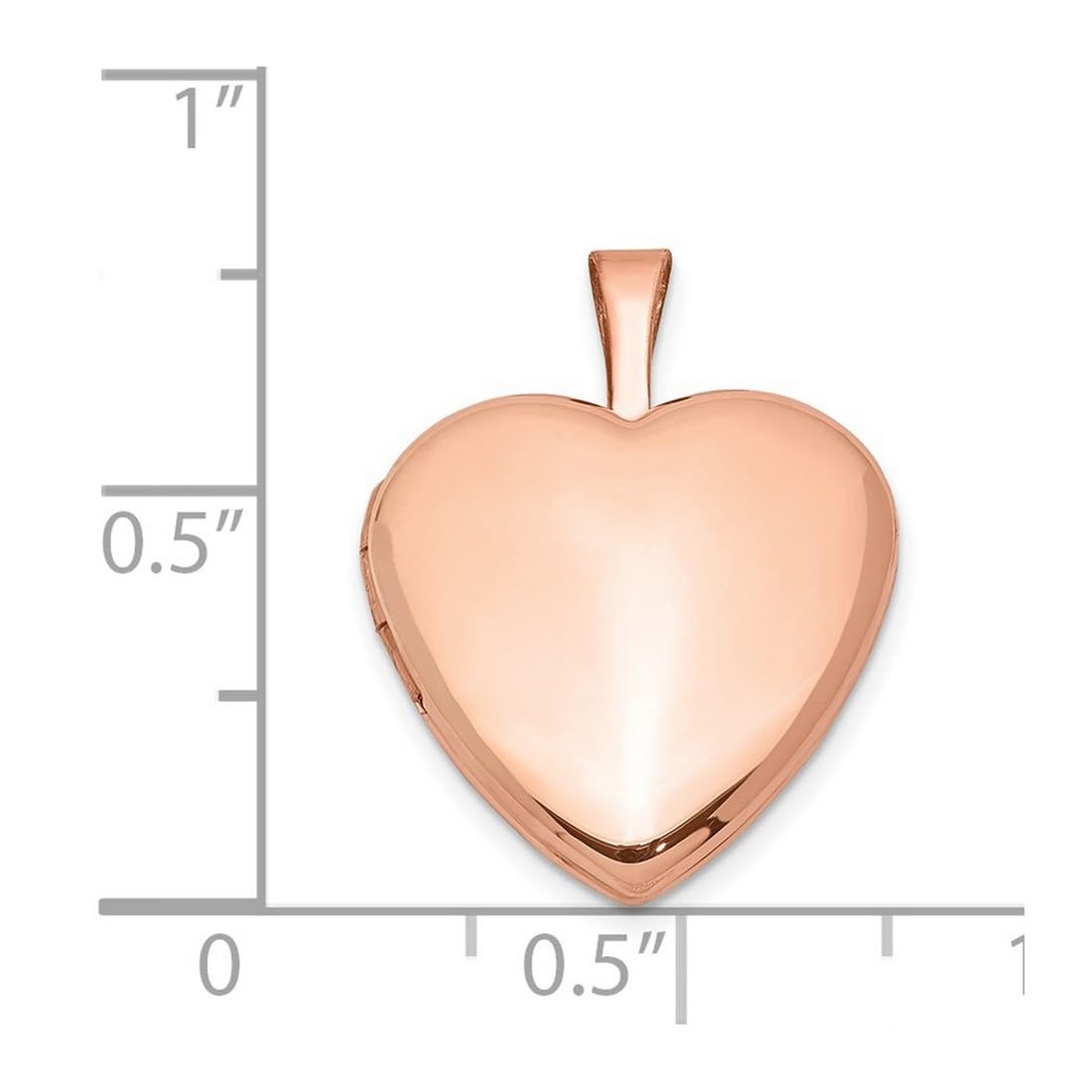 15mm 925 Sterling Silver Rose Gold Plated Heart Photo Locket Pendant Necklace for Women - Elegant Polished & Satin Dual Finish, Perfect for Valentine's Day Gifts, Anniversary Presents & Everyday Wear