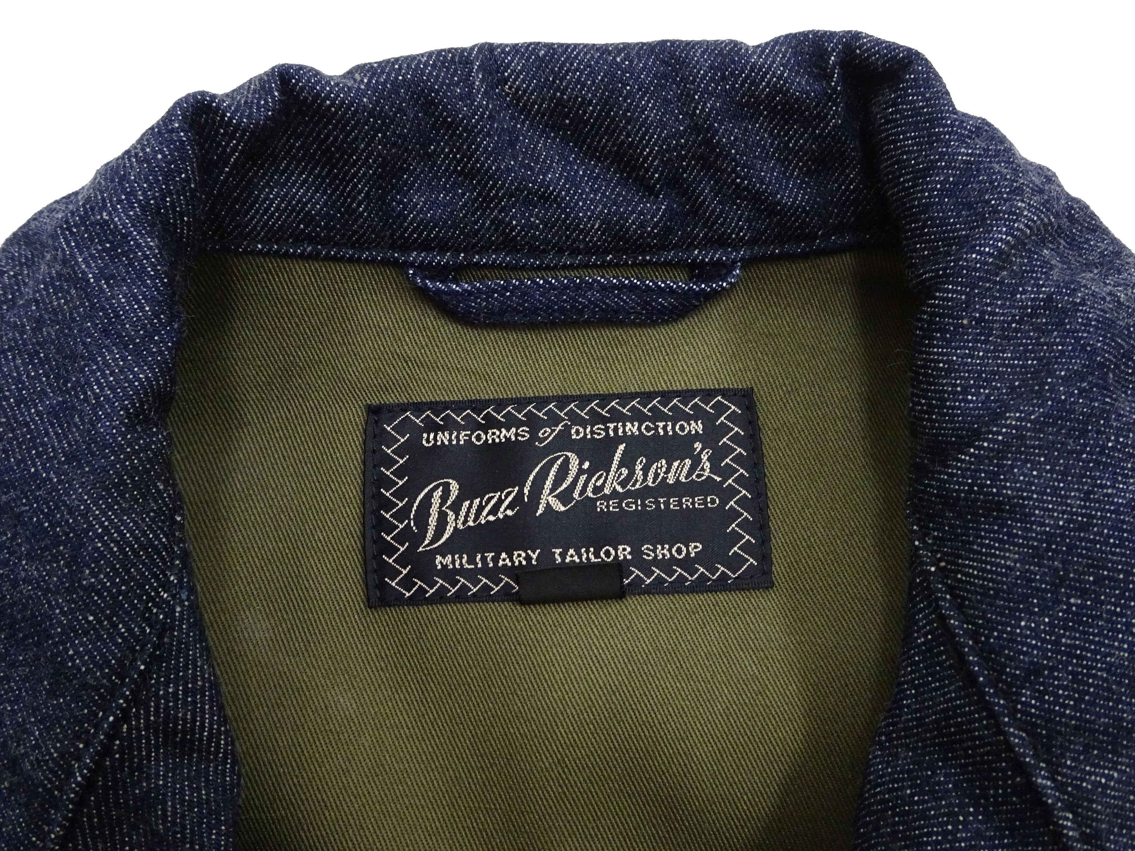 Buzz Rickson Men's Denim Jacket - Authentic US Army M-1943 Field Jacket Replica | Vintage M43 Jean Coat (BR15575-421A, One Wash) | Perfect for Casual Wear, Outdoor Adventures & Military Style Fashion