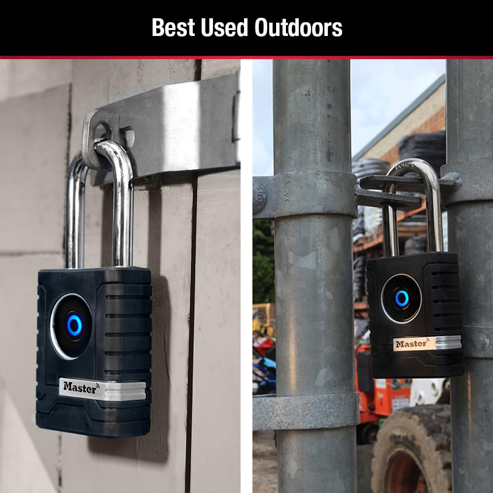 Master Lock 4401LHEC Bluetooth Smart Padlock with Keypad - 2-7/32