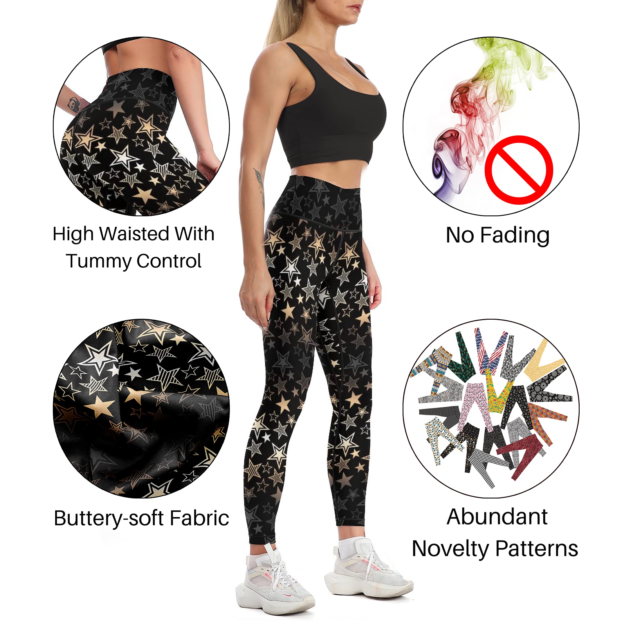 **Cerburny High Waisted Yoga Pants for Women – Tummy Control Workout Leggings, Gym & Athletic Spandex Leggings – Perfect for Yoga, Running & Casual Wear**