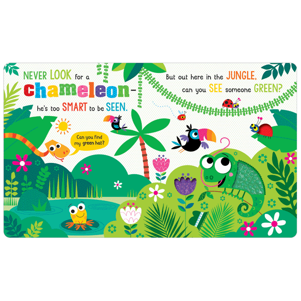Colorful Chameleon Board Book for Toddlers - Interactive Learning & Storytime Fun | Perfect for Early Childhood Education & Bedtime Reading