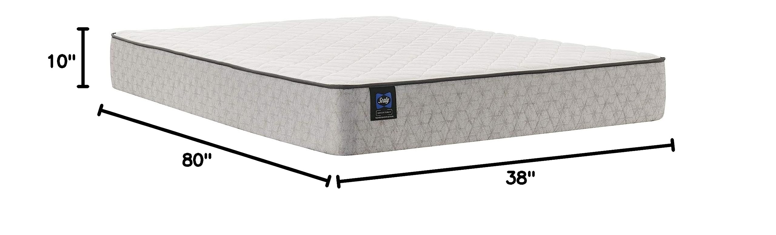 Sealy Essentials Spring Osage Firm Feel Mattress - Twin XL Size, Supportive & Comfortable for Back Pain Relief - Perfect for Guest Rooms, Dorms & Small Spaces