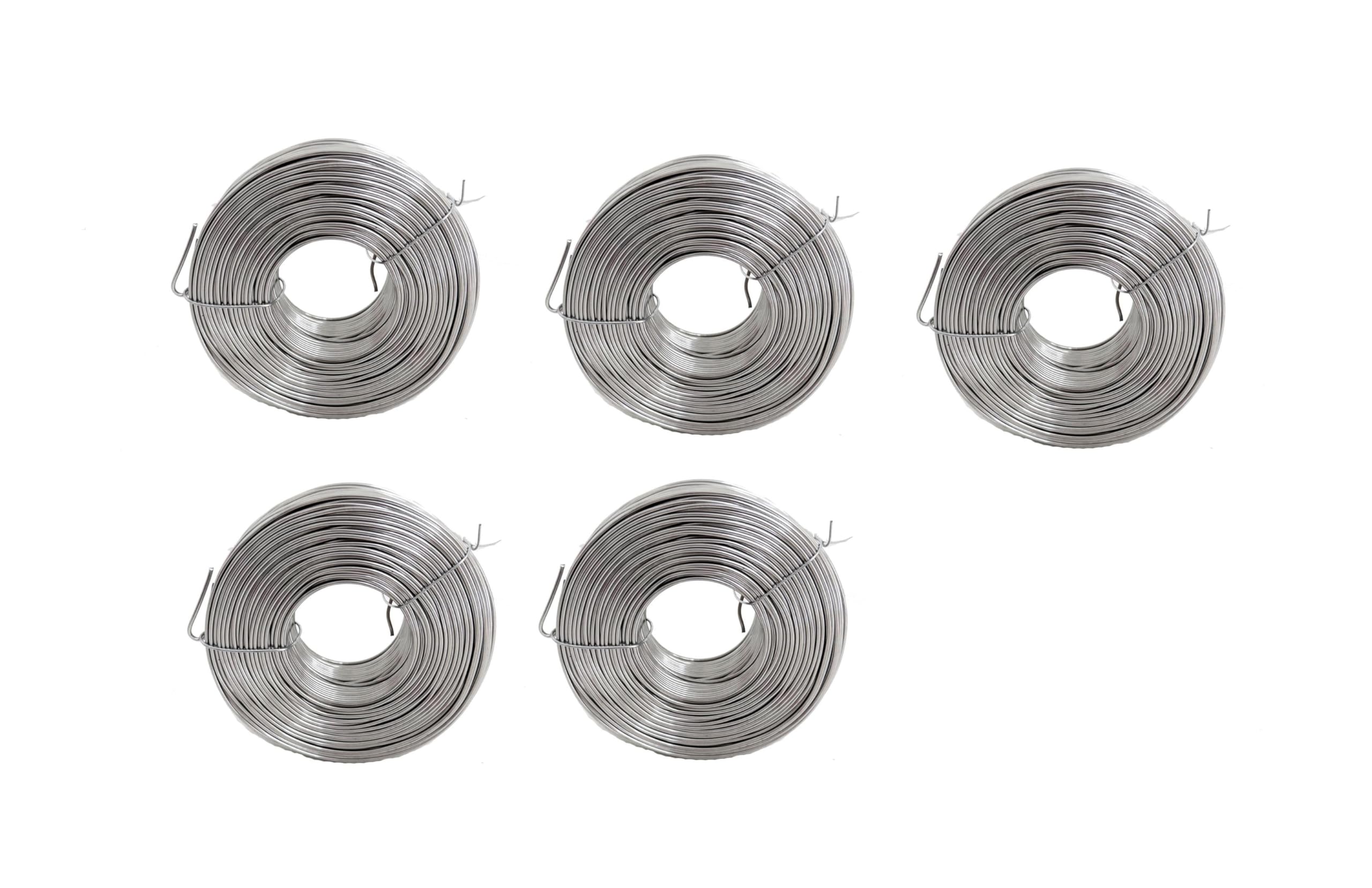 5 Pack 16 Gauge Stainless Steel Tie Wire - 360ft Reinforcement Coil for Fencing, Construction & DIY Projects (Model 23-645)