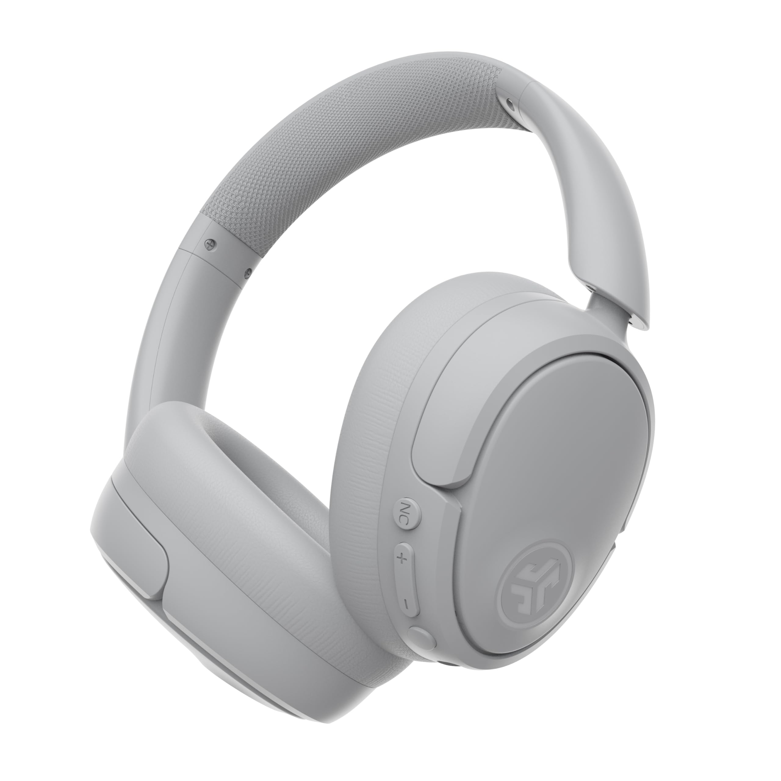 JLab JBuds Lux ANC Wireless Headphones - Hybrid Active Noise Cancelling, Customizable EQ, Spatial Audio, 40H Playtime - Premium Over-Ear Bluetooth Headset for Travel, Work & Gaming (Cloud White)