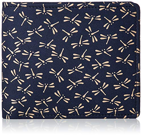 Navy Blue Deerskin x White Lacquer Dragonfly Pattern 2006-14-008