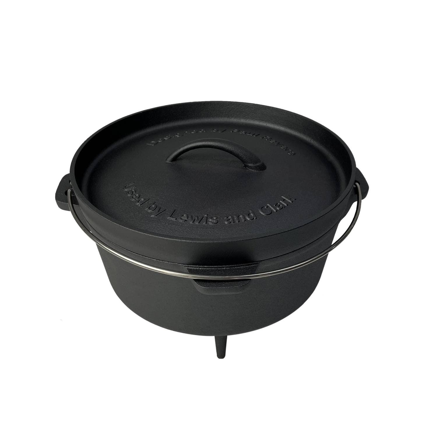 **Lehman's 4-Piece Campfire Cooking Set – Nitrided Dutch Oven, Skillet & Griddle – Perfect for Outdoor Camping, Backpacking & BBQ**