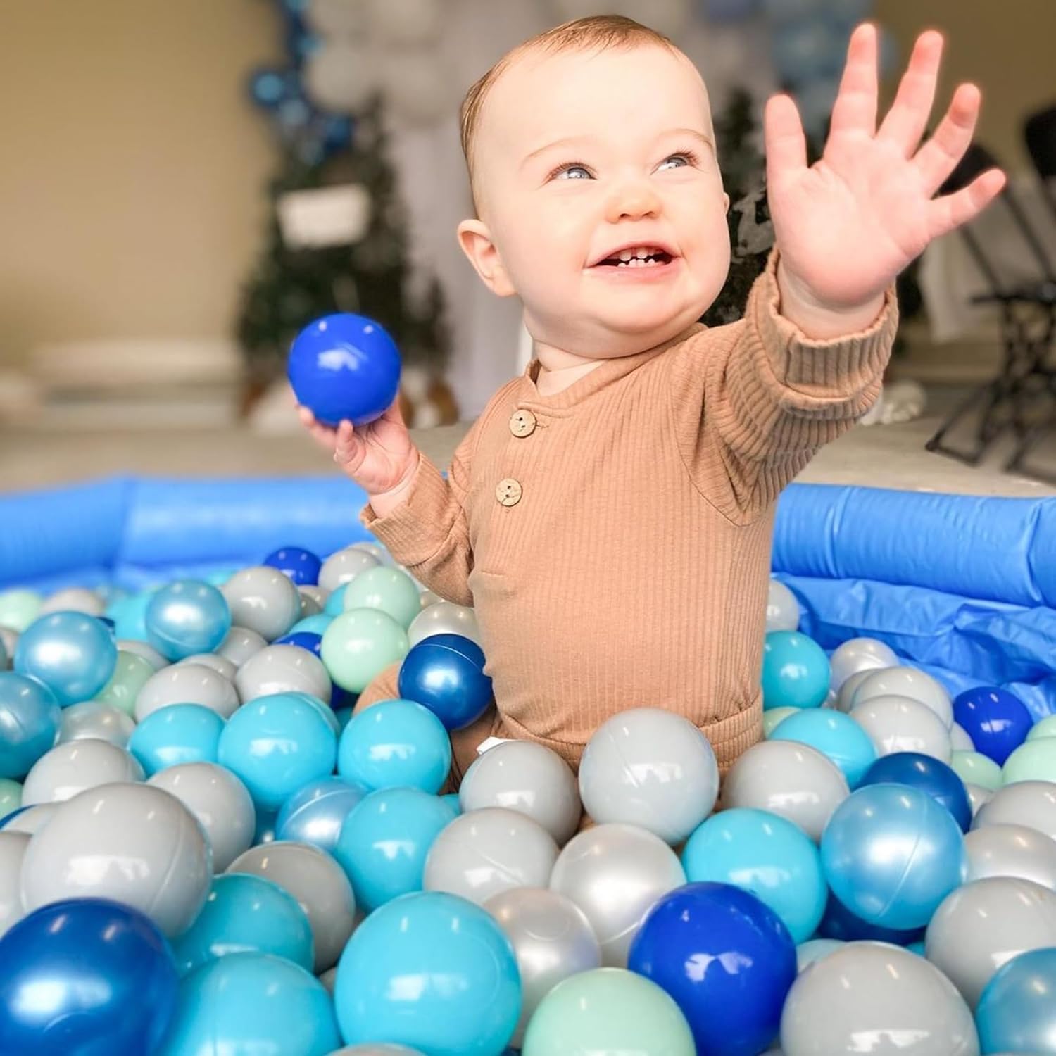 Crush-Proof Plastic Ball Pit Balls for Toddlers & Kids - 1000 Pack, 2.2 Inch - Safe for Play Tents, Tunnels, Pools & Party Decor | Perfect for Indoor Playrooms, Birthday Parties & Sensory Play Activities