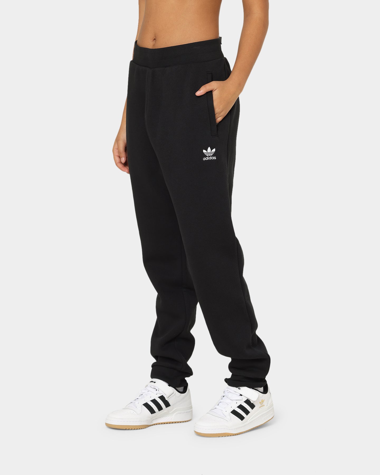 Adidas Essentials Trefoil Sweatpants for Men - Black Athletic Joggers for Gym, Running & Casual Wear