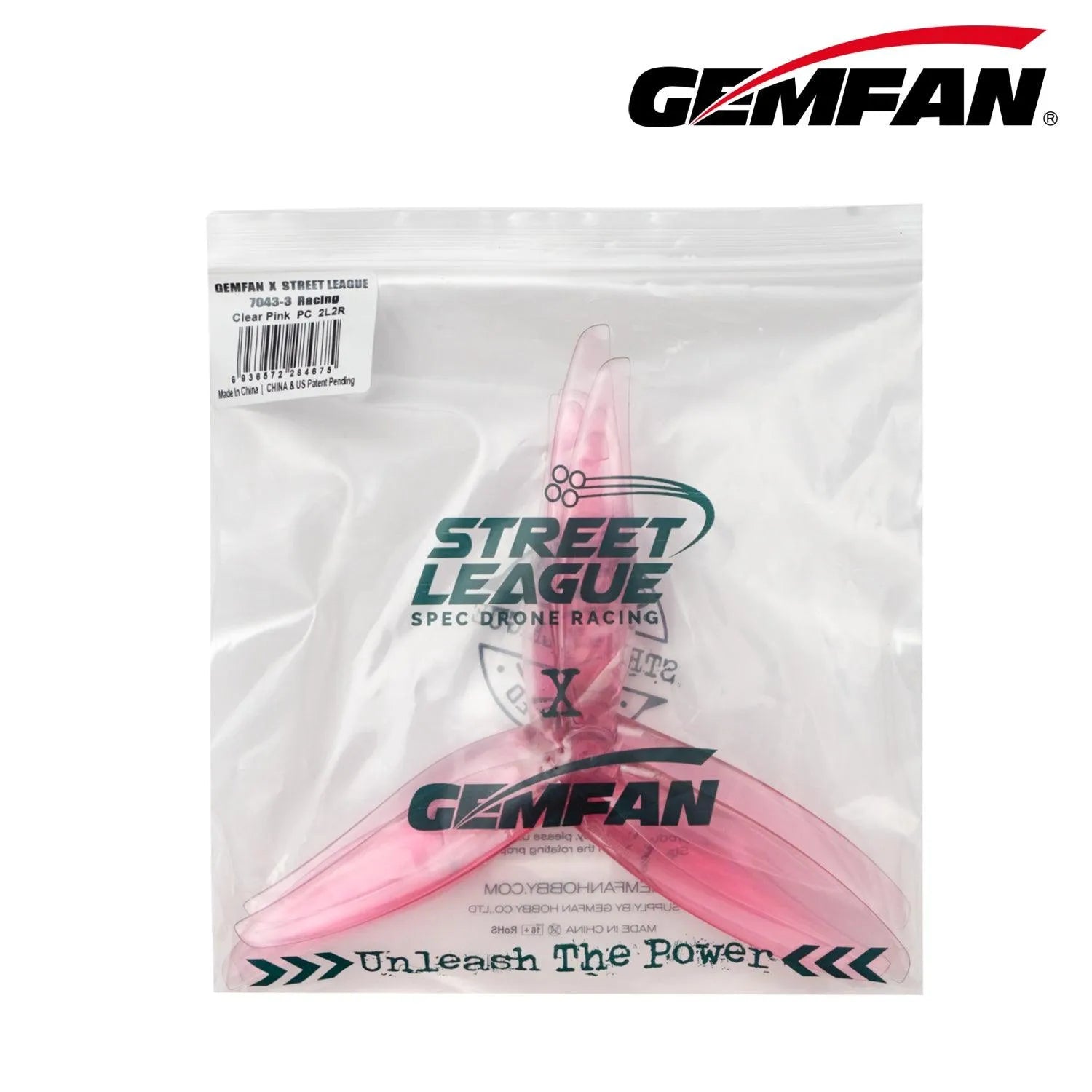 Gemfan X Street League 7043 3-Blade 7-Inch Propeller for 2205 Motor - High Performance Drone Propellers (Pack of 8) - Perfect for FPV Racing, Freestyle Flying & Aerial Photography