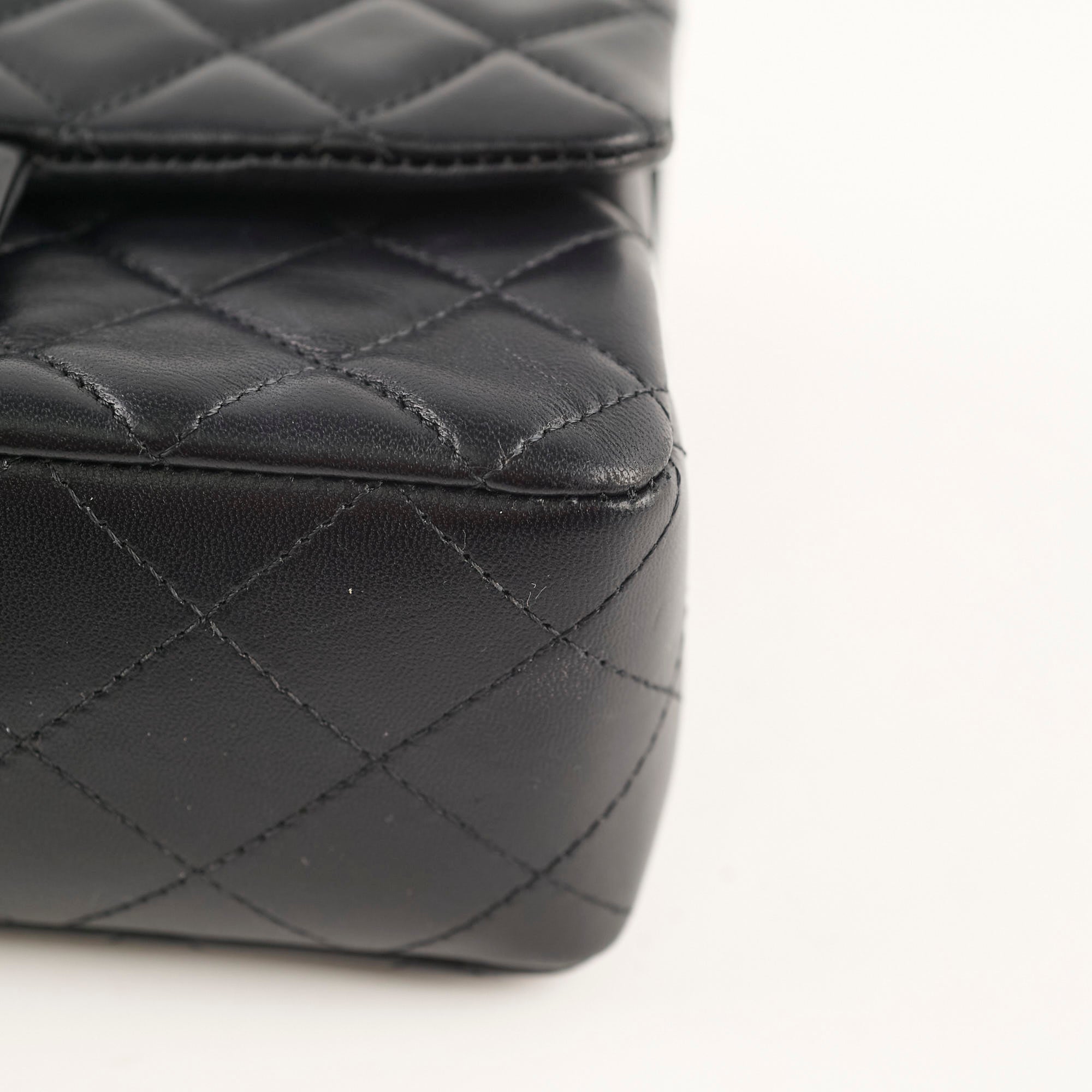 Chanel Mini Rectangular Bag Black Lambskin Leather with Microchip 2022 - Luxury Crossbody Purse for Women, Perfect for Date Night & Evening Events