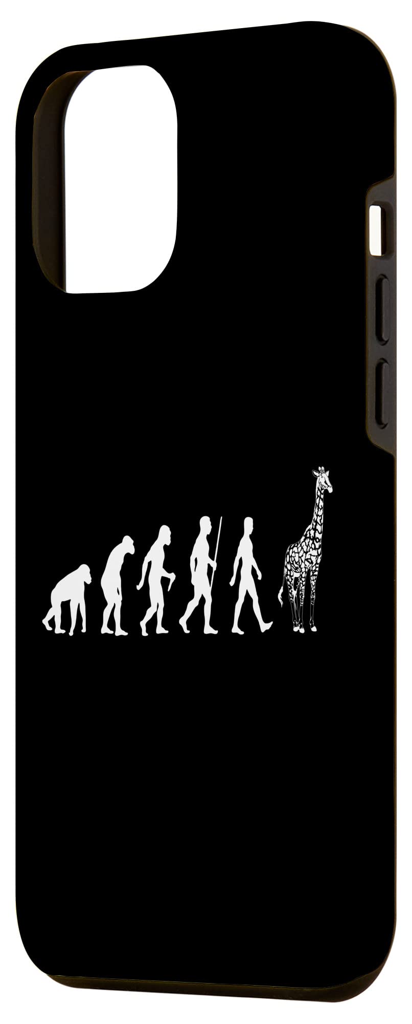 iPhone 12 Pro Max Case - Funny Giraffe Evolution Design for Safari Animal Lovers | Durable Protective Cover for Everyday Use, Travel & Outdoor Adventures
