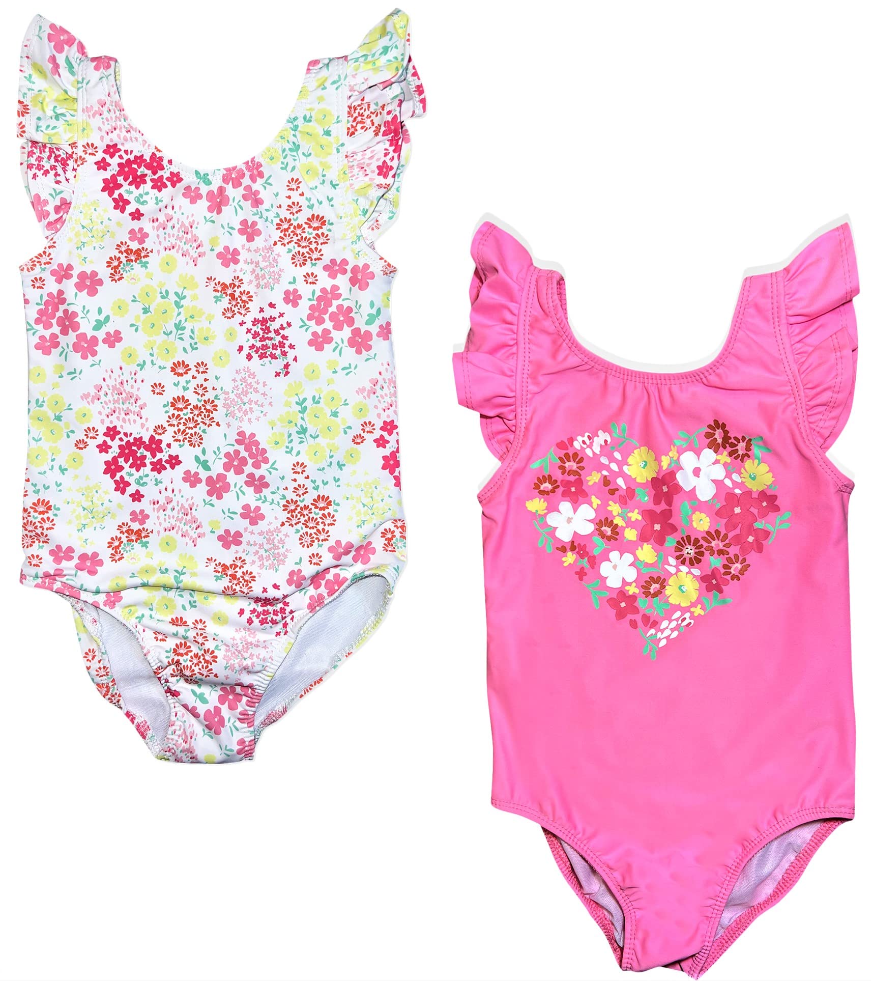 Girls' 2-Piece Bathing Suits - Cute Tankini Top & Bikini Bottom Swimwear Set for Beach, Pool & Summer Activities | Kids Swimsuits for Swimming, Bathing & Water Play