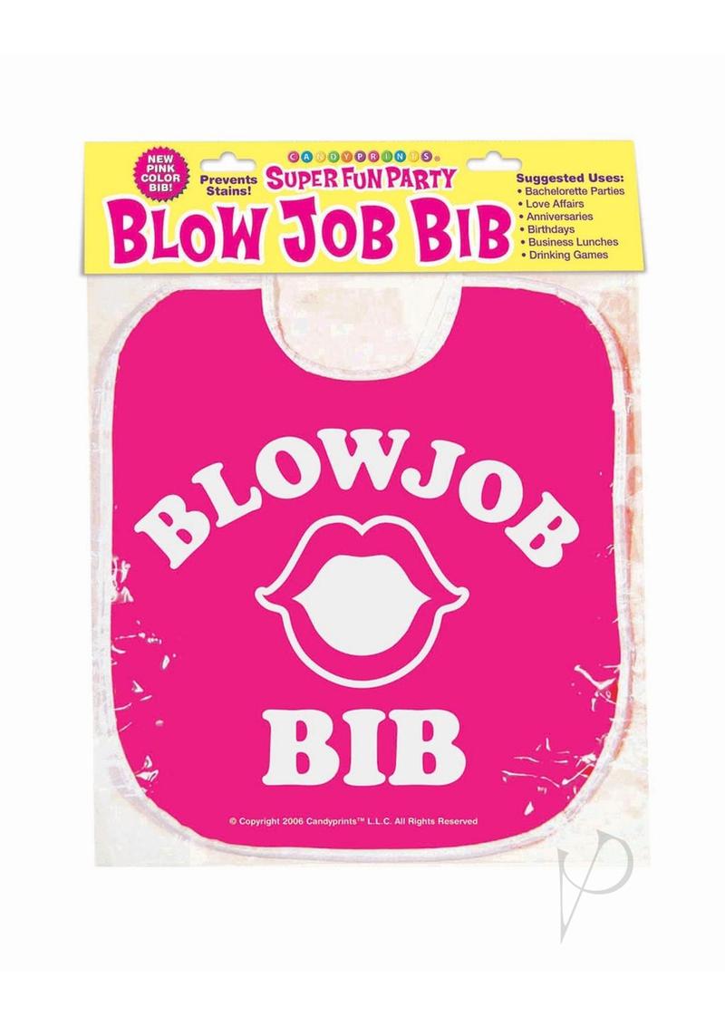 Pink Blow Job Bib - Waterproof & Adjustable Adult Bib for Messy Eating, Oral Sex & Sensual Play - Perfect for Couples, BDSM & Romantic Nights
