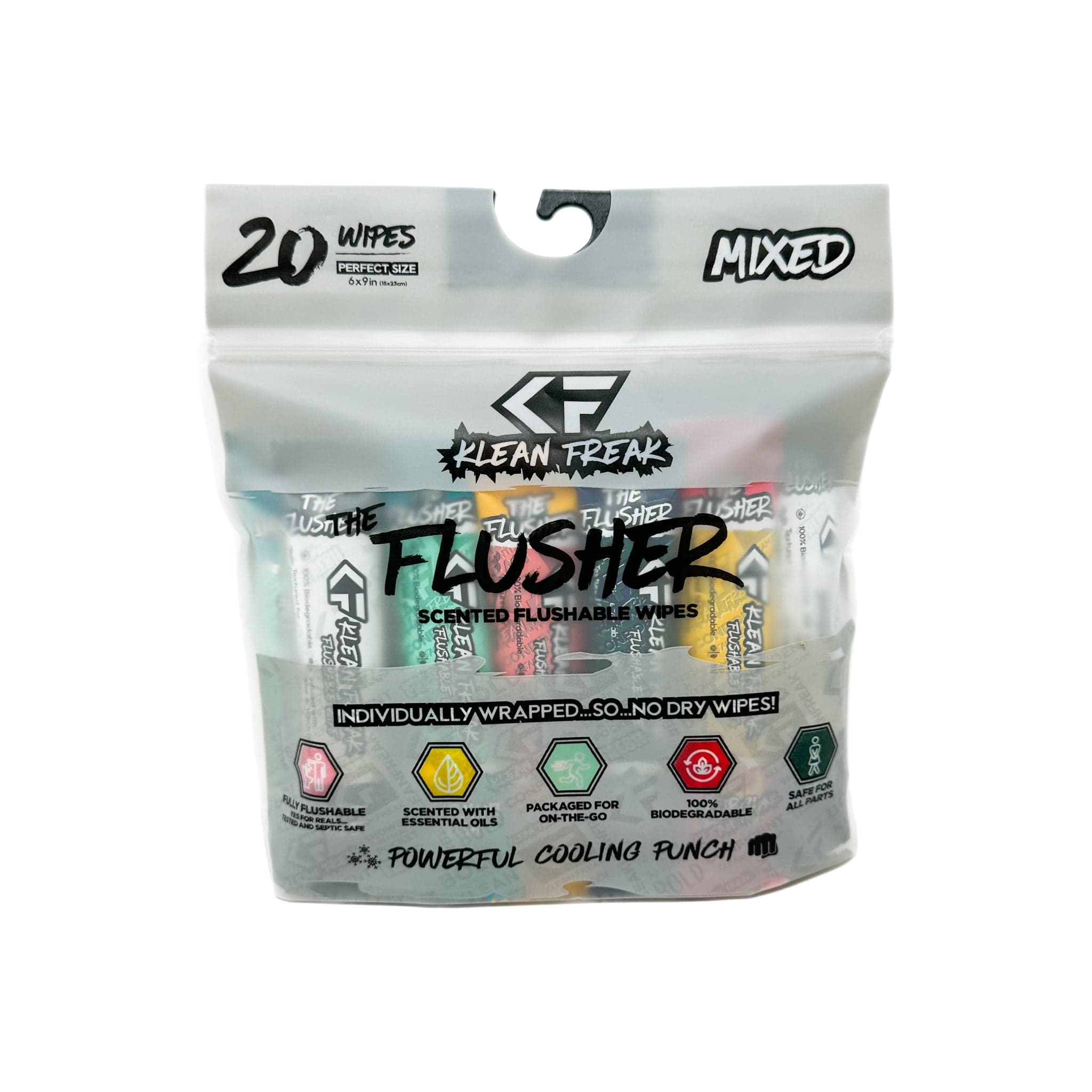 The Flusher 20 Pack - Premium Toilet Bowl Cleaner Tablets for Effortless Cleaning | Ideal for Home, Office & Commercial Use