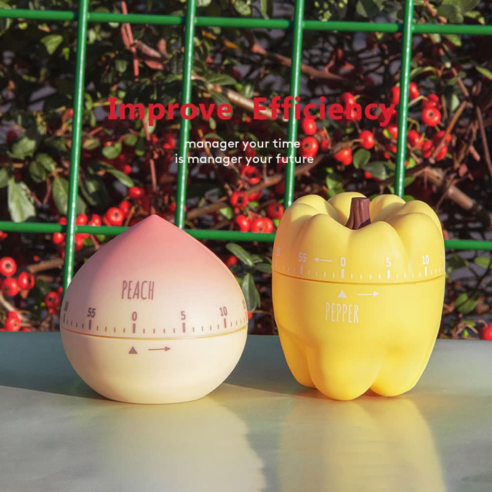 60 Minute Mechanical Kitchen Timer with Loud Alarm - Cute Pineapple Design for Cooking, Baking, Studying & Productivity | Manual Countdown Clock for Home, Office & Classroom Use