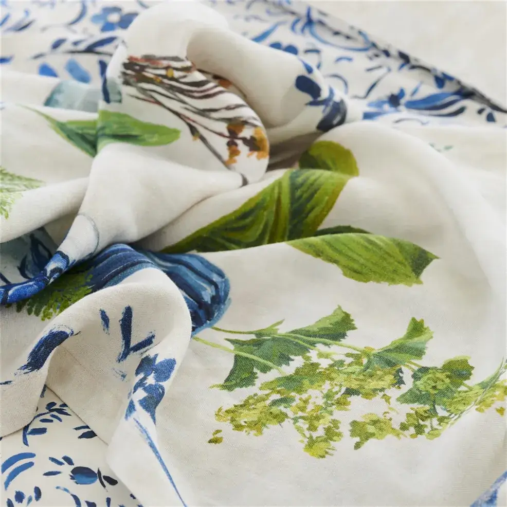 Kawana Delft Blue Ceramic Throw Blanket - Soft & Cozy Dutch-Inspired Design for Sofa, Bed, or Gift - Perfect for Home Decor, Living Room, and Winter Warmth