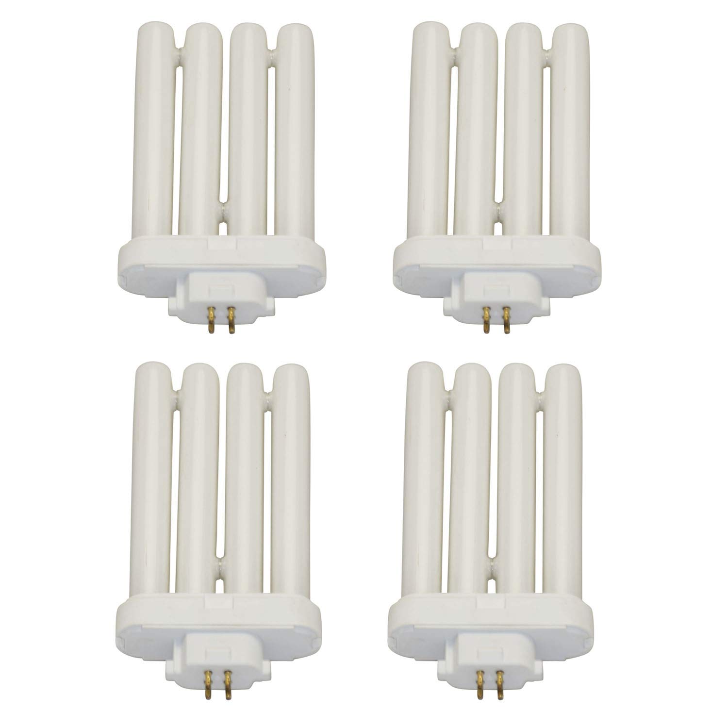 Lumenivo FML 27W 4100K Cool White Fluorescent Bulb Replacement - 4-Pin Plug-in CFL Grow Light for Reading Lamps, Small Floor Lights & Indoor Plants - Energy Efficient 4-Pack (Ideal for Home Office, Study Room & Greenhouse Lighting)