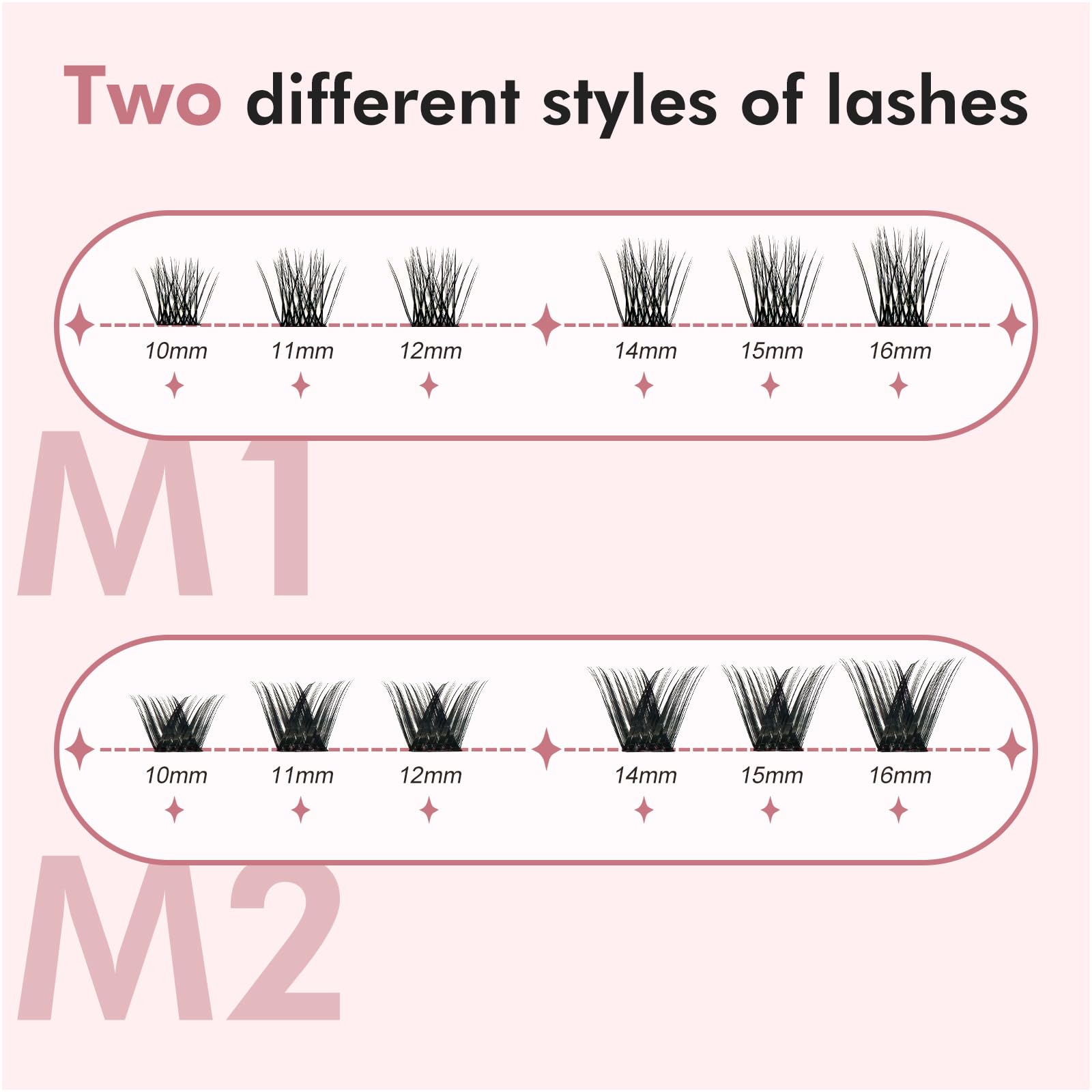 108pcs DIY Eyelash Clusters - 30D 40D Wispy Lashes in C Curl (10-16mm Mix) for Natural Volume & Length | Perfect for Daily Wear, Parties & Special Occasions | Black Cluster Lashes for Home Application