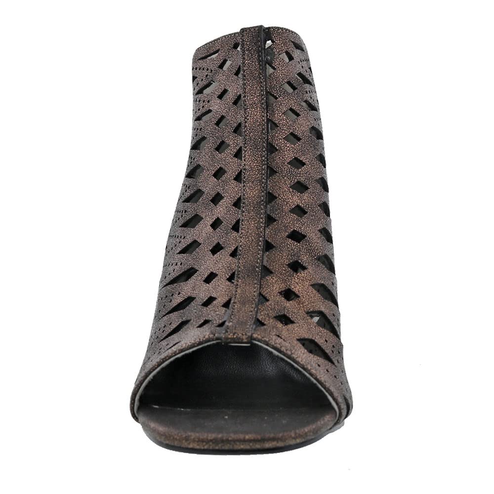 Bellini Jist Women's High Heel Laser Cut Sandals - Elegant Open-Toe Dress Shoes for Weddings, Parties & Evening Events