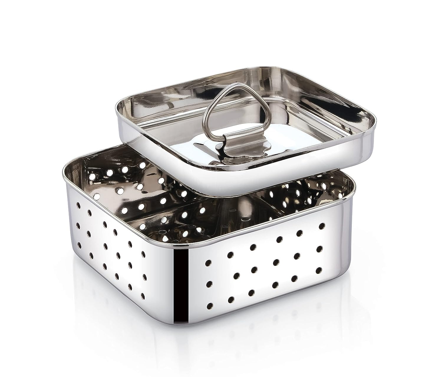 Premium Stainless Steel Square Paneer Tofu Cheese Press Mold Kit - 250ml Capacity for Homemade Paneer, Cheese & Tofu Making | Perfect for Indian Cooking, Vegan Recipes & DIY Dairy Products