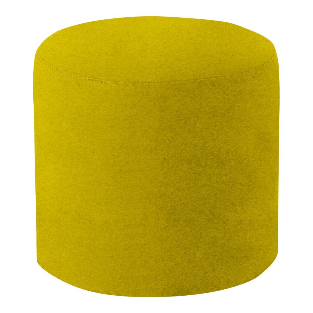 Softline Drum Pouf Ottoman - Round Footstool with Soft Fabric, Perfect for Living Room, Bedroom, or Nursery - Versatile Seating & Footrest for Home Decor