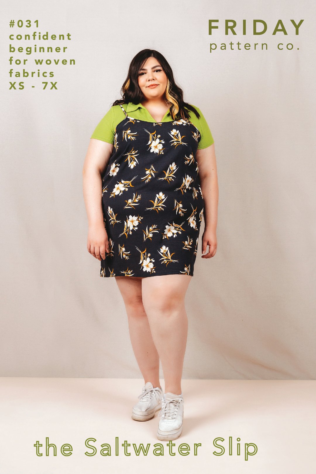 Friday Pattern Company The Saltwater Slip - Women's Comfortable & Stylish Swimwear Cover-Up Dress for Beach, Pool & Vacation Wear