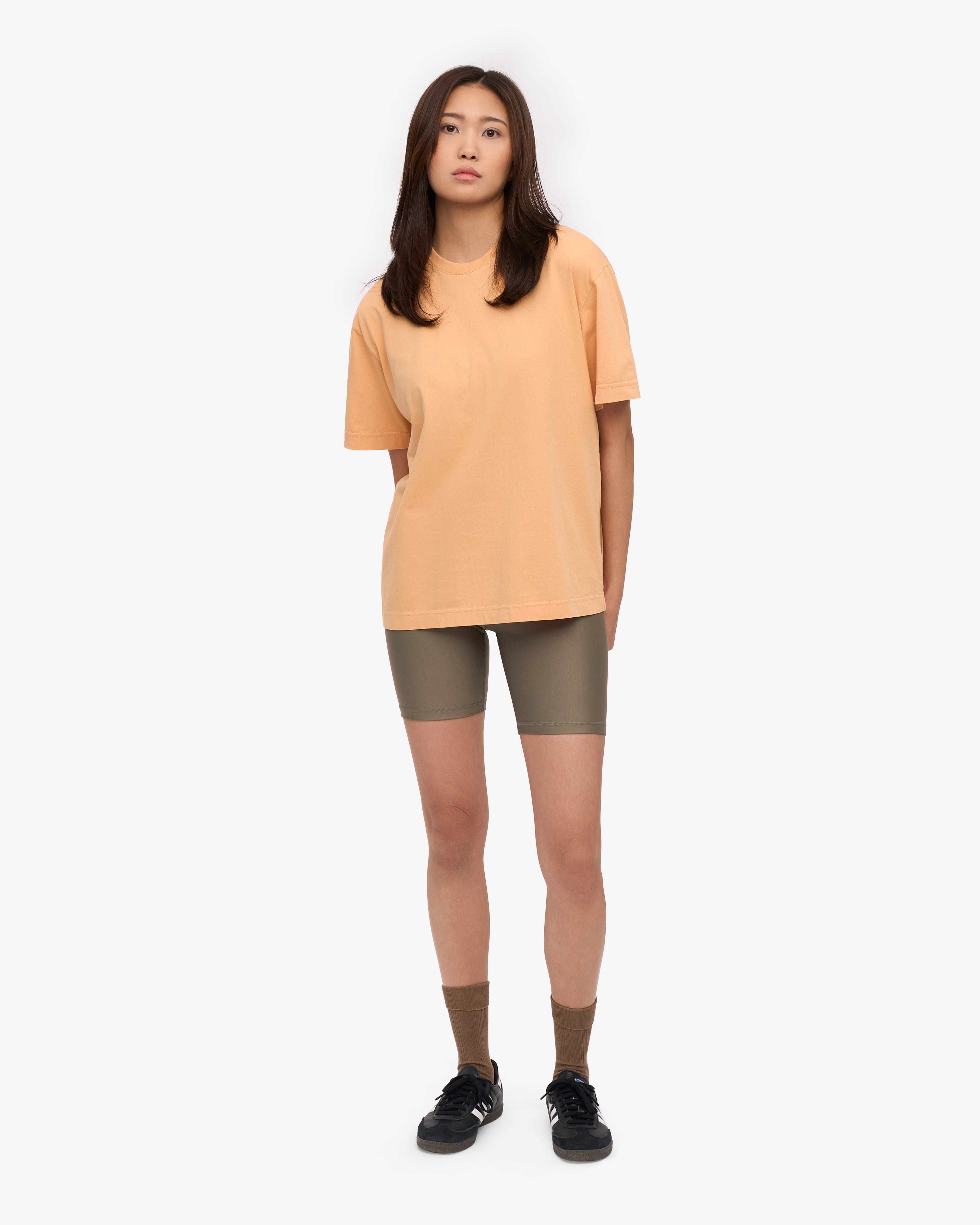 Organic Oversized T-Shirt for Women - Soft & Comfortable Sandstone Orange Cotton Tee - Perfect for Casual Wear, Loungewear & Everyday Outfits