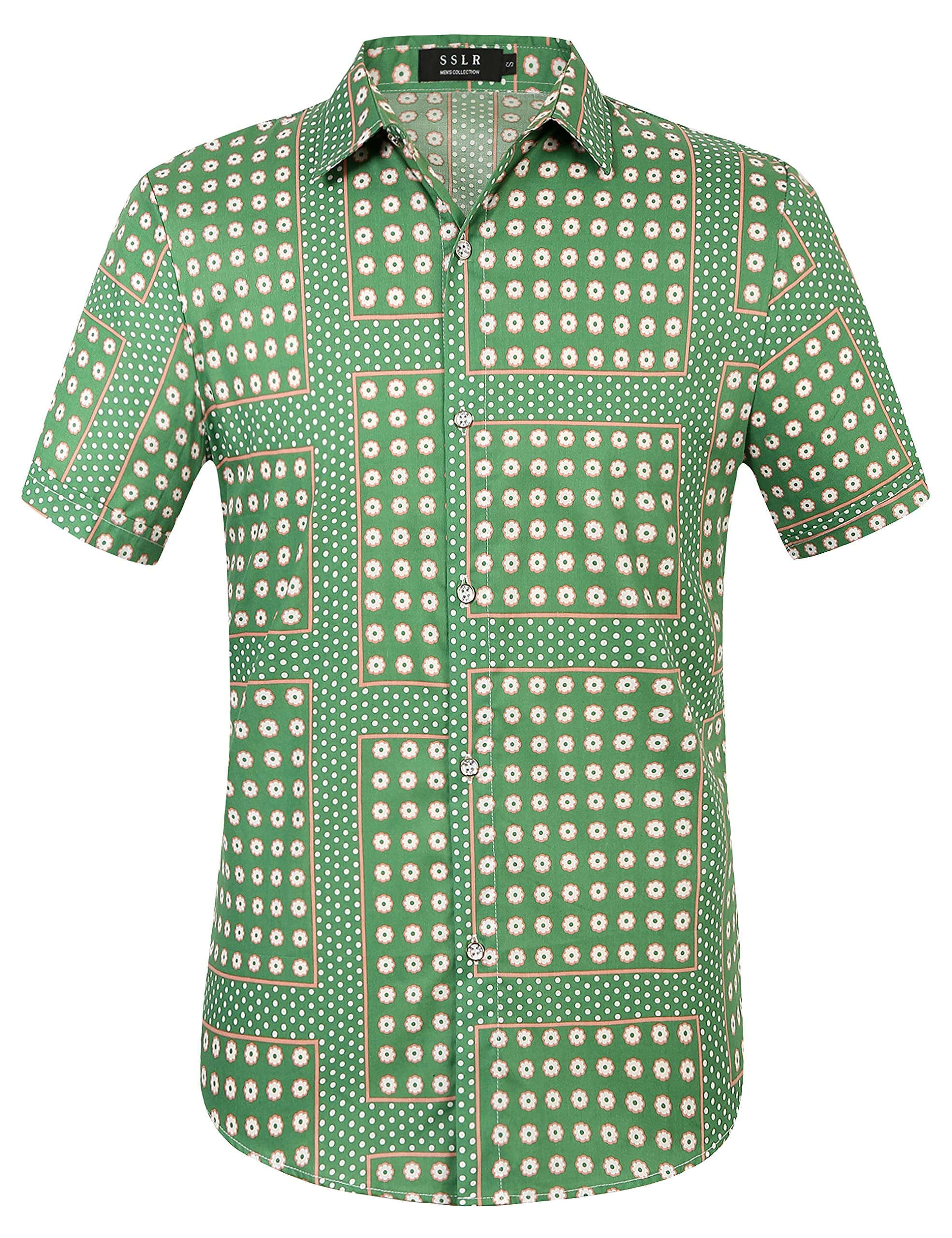Hawaiian Shirt for Men - Tropical Floral Short Sleeve Casual Button Down Beach Shirt | Perfect for Vacation, Summer Parties & Hawaiian Theme Events