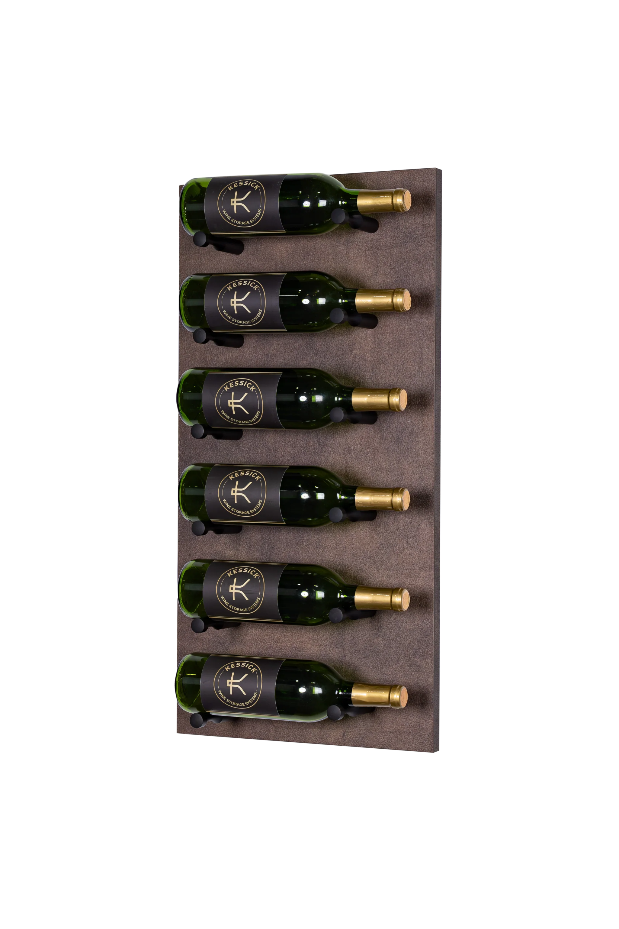 Kessick Wine as Art 14x28 Inch Label Forward Vertical Textured Panel Wine Rack - Perfect for Home Bar, Kitchen, Dining Room & Wine Cellar Storage