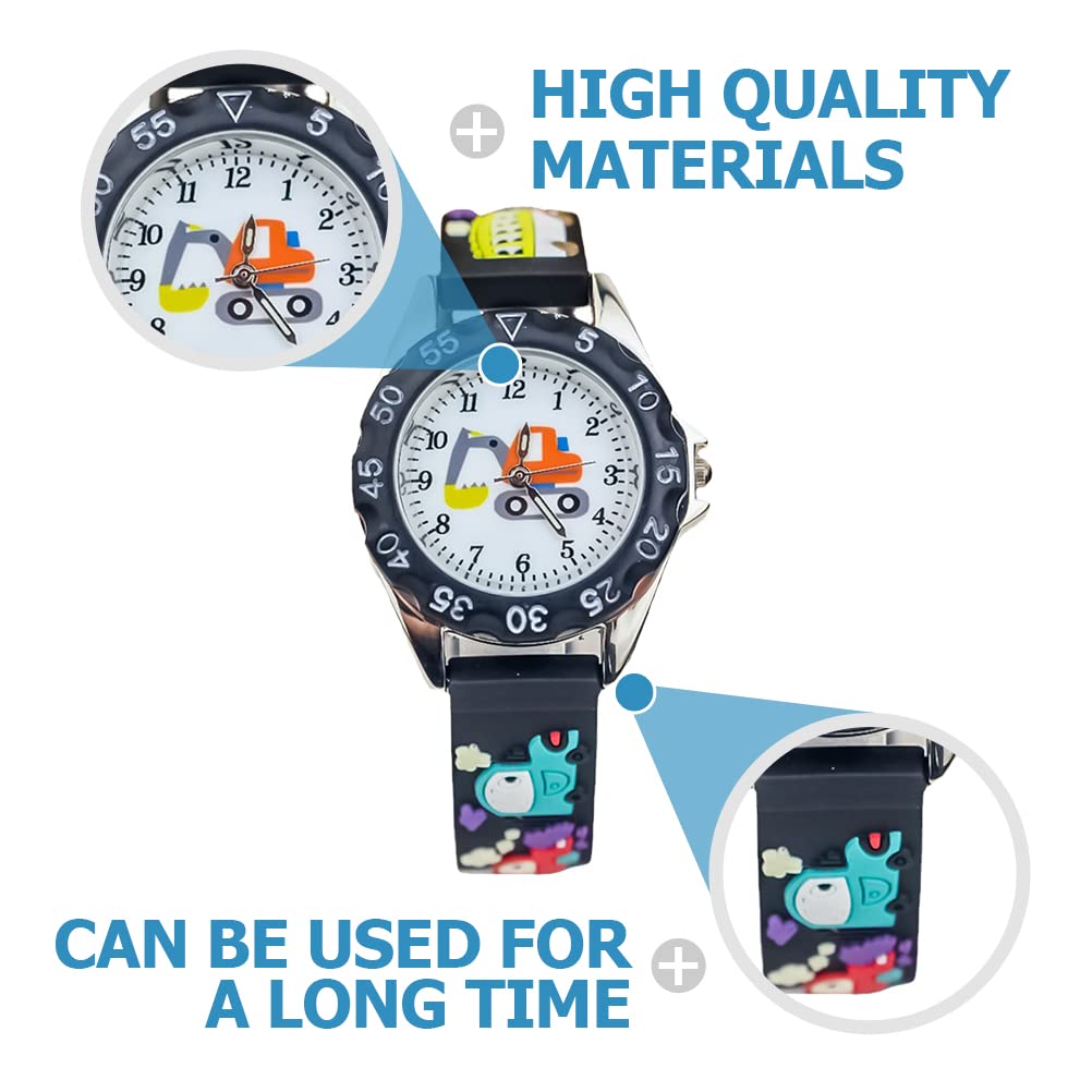 Kids Smart Watch - Cartoon Silicone Digger Watch for Boys & Girls | Playtime & School