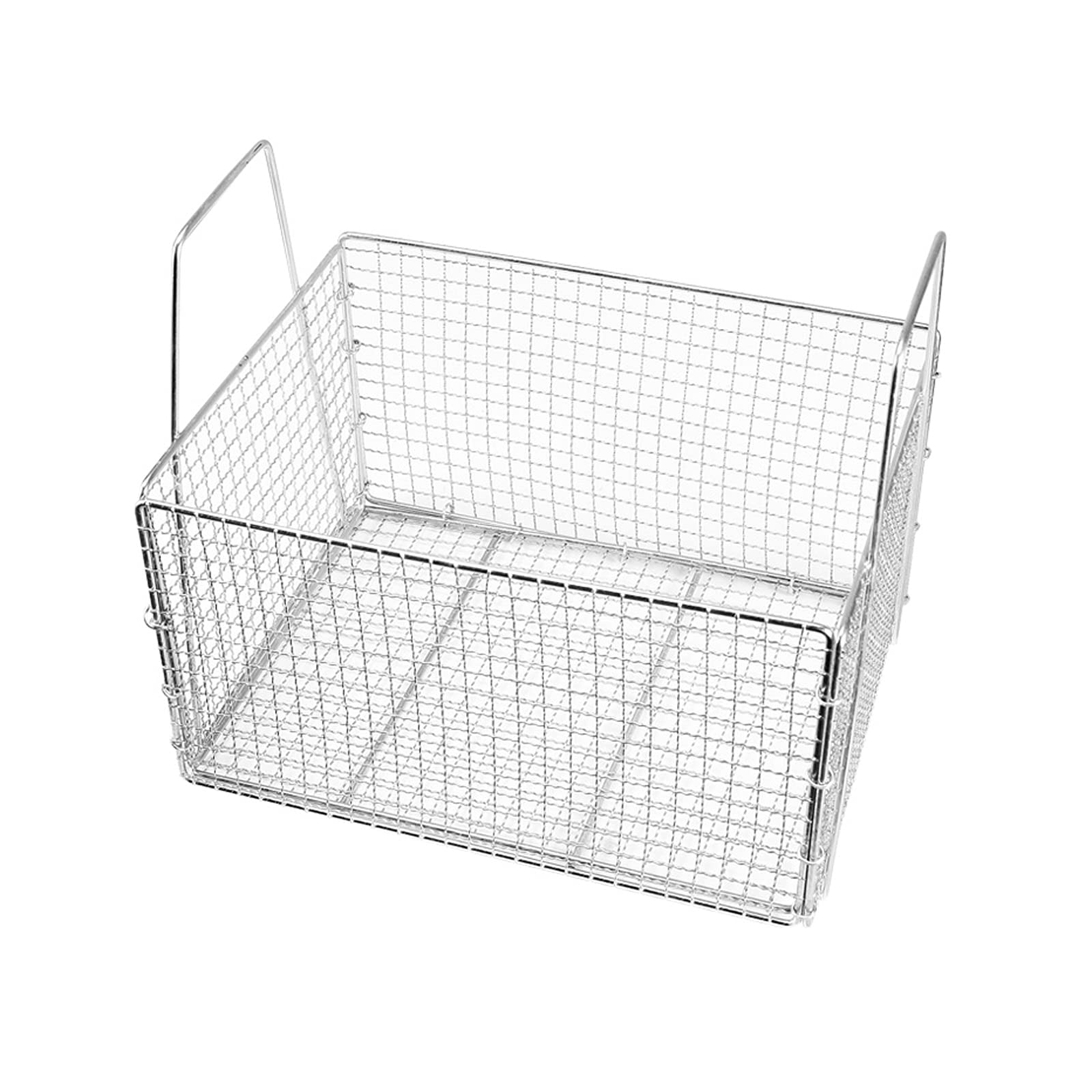 Commercial Stainless Steel French Fry Basket - Oil Control Net for Fries, Chicken Nuggets, Fish - Rectangular Kitchen Cooking Tool (Size M) | Perfect for Restaurants, Food Trucks & Home Kitchens