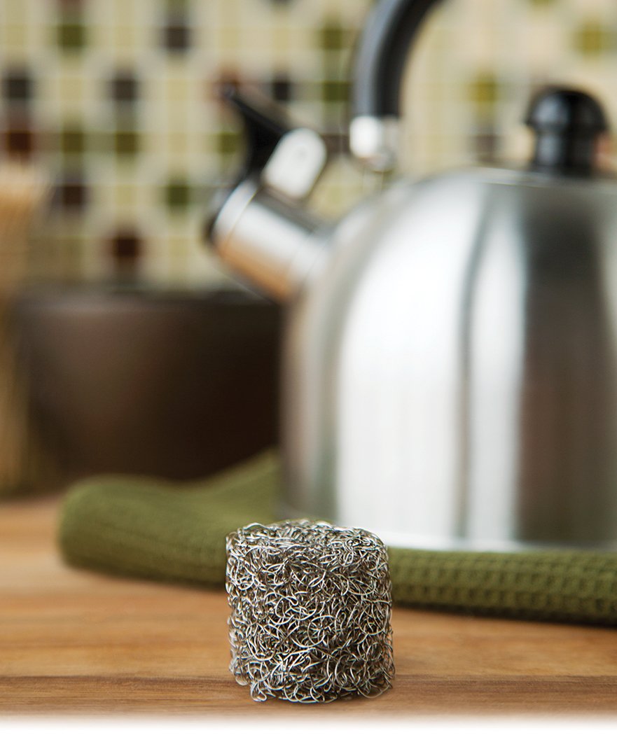 Fox Run Miniature Kettle Scale Collector - 1 Inch Stainless Steel Mesh Tea Accessory - Perfect for Tea Enthusiasts & Collectors - Ideal for Tea Parties, Gifts & Home Decor