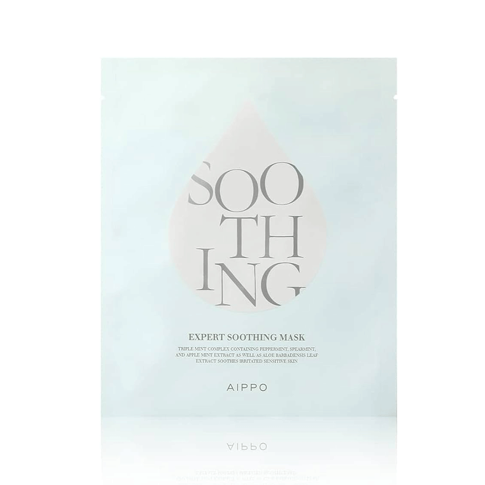 AIPPO Expert Soothing Mask 28g (5 Pack) - Hydrating & Calming Facial Sheet Mask for Dry, Sensitive Skin | Perfect for Daily Skincare Routine & Spa Night