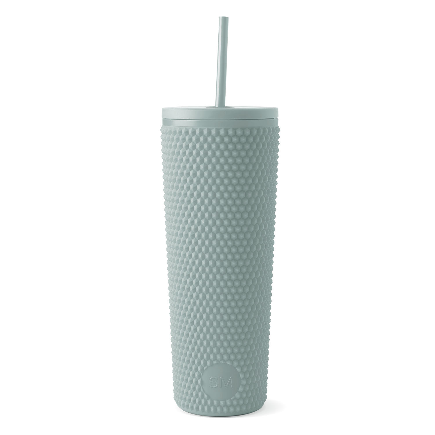 Textured Plastic Classic Tumbler with Straw Lid - 20oz Insulated Travel Mug for Hot & Cold Drinks - Perfect for Office, Gym, Hiking and Outdoor Activities