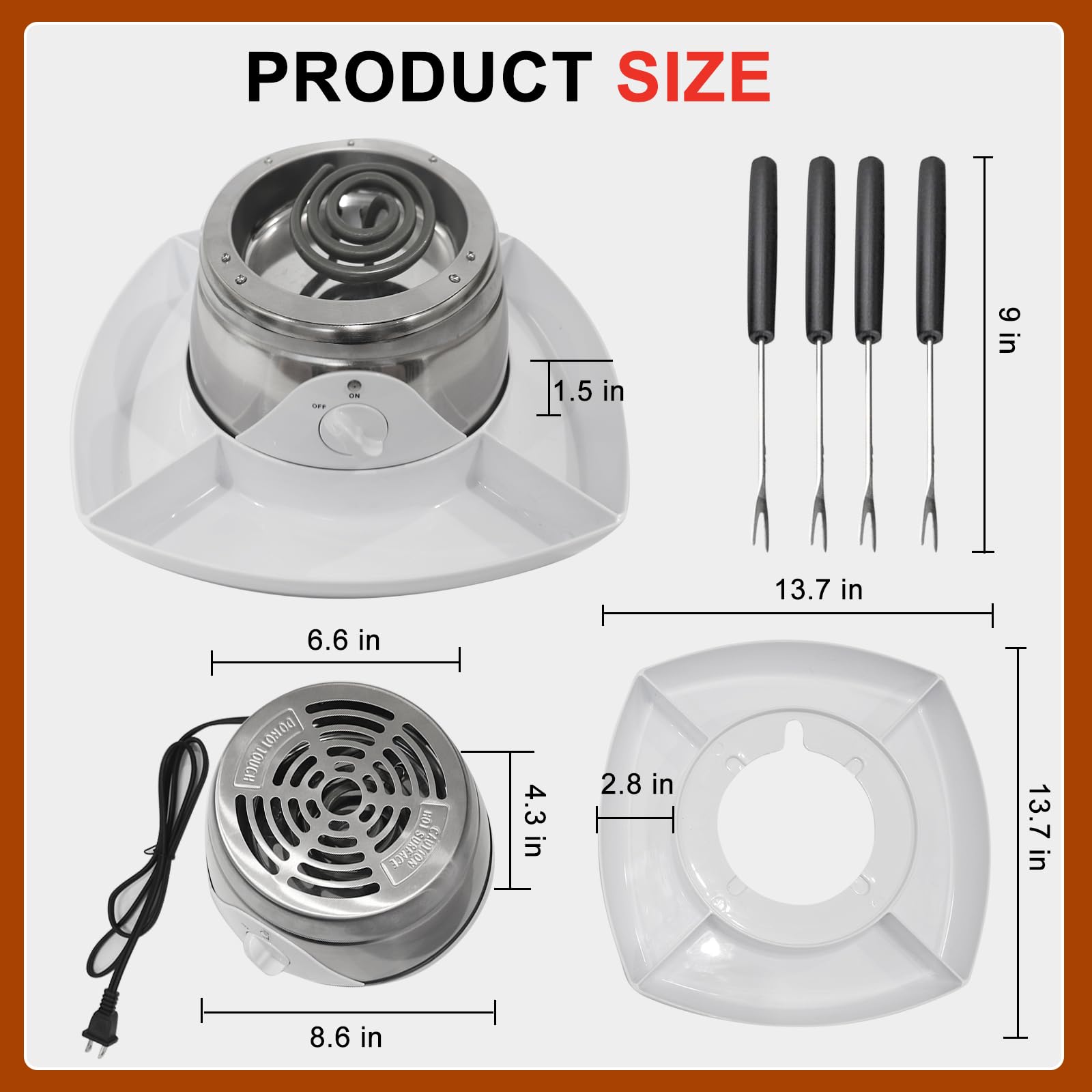 Electric Smores Maker Kit - Flameless Indoor S'mores Maker for Tabletop, 120V - Perfect for Movie Nights, Housewarming & Christmas Gifts - Great for Family Gatherings, Camping at Home & Holiday Parties